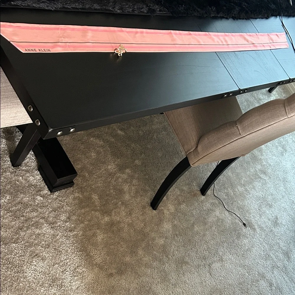 Anne Klein Pink and Gray Silk Scarf - Picture 5 of 7